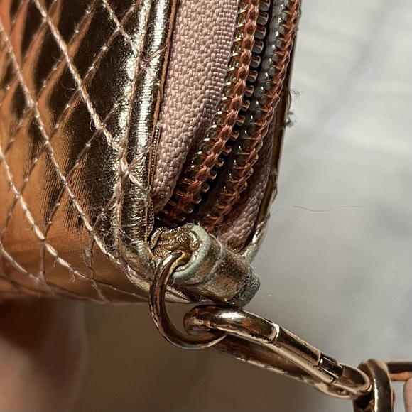 Vera Bradley Rose Gold Wristlet Wallet - Picture 6 of 6